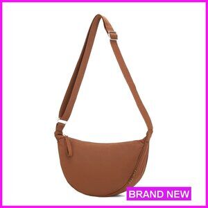 Small Waterproof Nylon Crossbody Bag, Lightweight Travel Purse with Adjustable